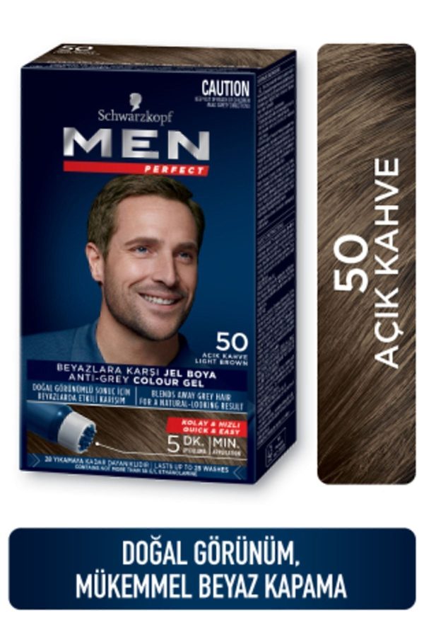 رنگ مو اورجینال برند Men perfect مدل Perfect 50 - Açık Kahve کد 6636674 - Image 3