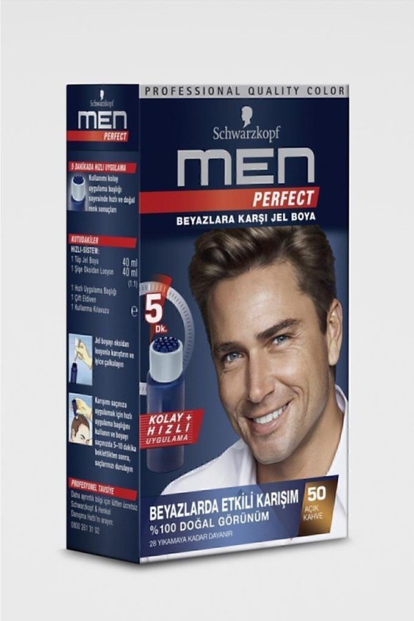 رنگ مو اورجینال برند Men perfect مدل Perfect 50 - Açık Kahve کد 6636674 - Image 7