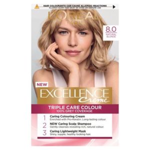رنگ مو اورجینال برند L oreal paris مدل Excellence Creme 8 Koyu Sarı کد 77760378