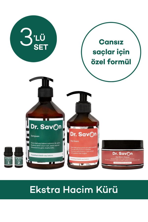 ست مراقبت از مو اورجینال برند Dr savon مدل Extra Volume Treatment Set 3-Piece کد 111550487