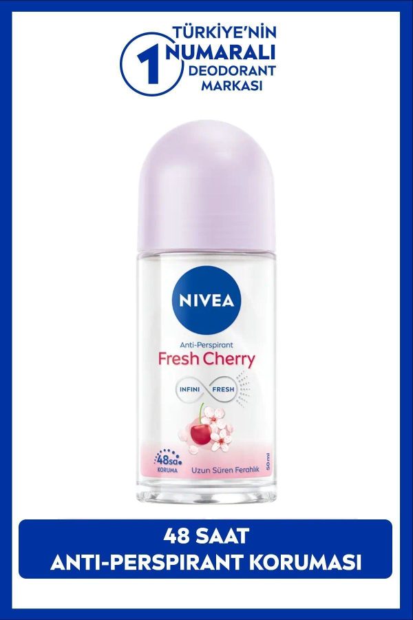 دئودورانت اورجینال برند Nivea مدل Roll-on Deodorant Fresh Cherry 50ml کد 39165993