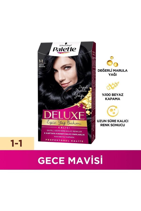 رنگ مو اورجینال برند Palette مدل Palette Deluxe Saç Boyası 1-1 کد 285898628