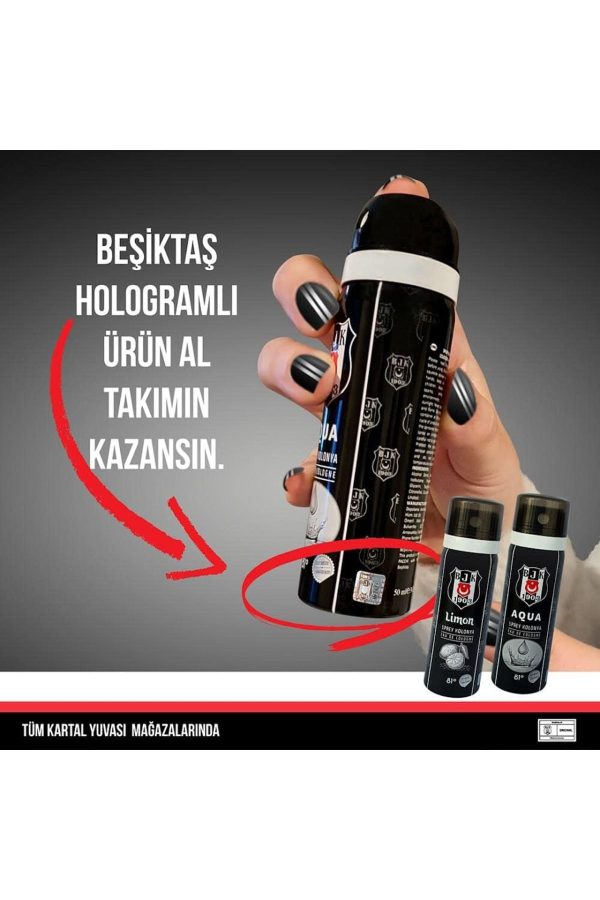 ادکلن اورجینال برند Besiktas مدل Aqua Spray Cologne کد 822936388 - Image 2
