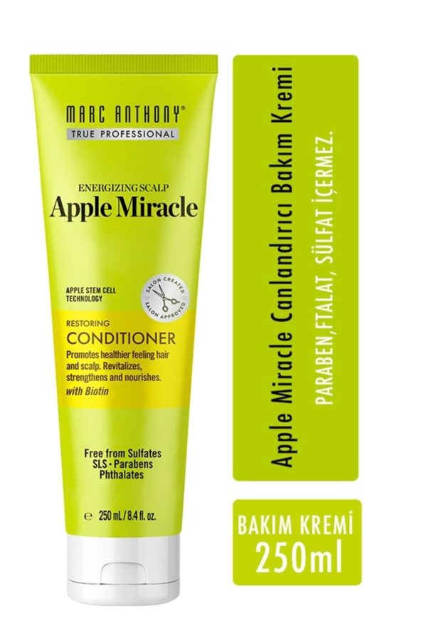 کرم مو اورجینال برند Marc anthony مدل Apple Miracle Canlandırıcı Saç Kremi کد 123777851