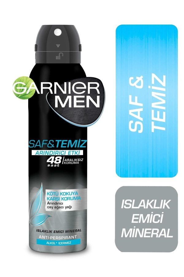 دئودورانت اورجینال برند Garnier مدل Saf Ve Temiz Aerosol کد 94552443