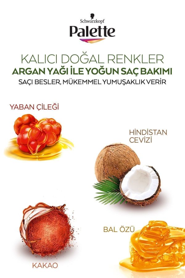 رنگ مو اورجینال برند Palette مدل Palette Kalıcı Doğal Renkler کد 4405566 - Image 4