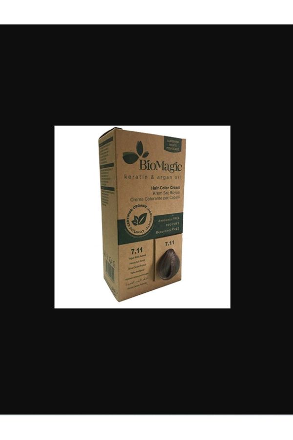 رنگ مو اورجینال برند Biomagic مدل Yoğun Küllü Kumral No: 711 کد 642508128