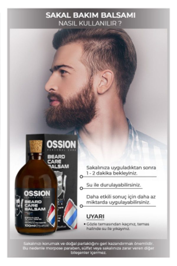 کرم صورت اورجینال برند Ossion مدل Sakal Balsamı 100 ml کد 49290922 - Image 5