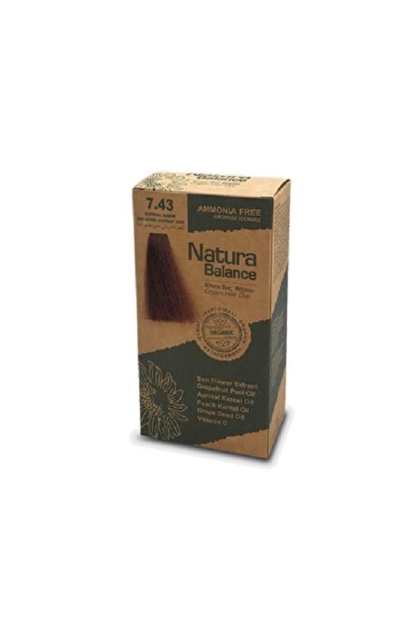 رنگ مو اورجینال برند Naturabalance مدل Kit Saç Boyası kumral Bakır کد 297313381
