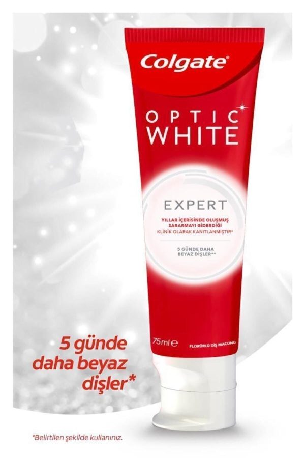 خمیر دندان اورجینال برند Colgate مدل Optic White Expert White کد 34388943 - Image 2