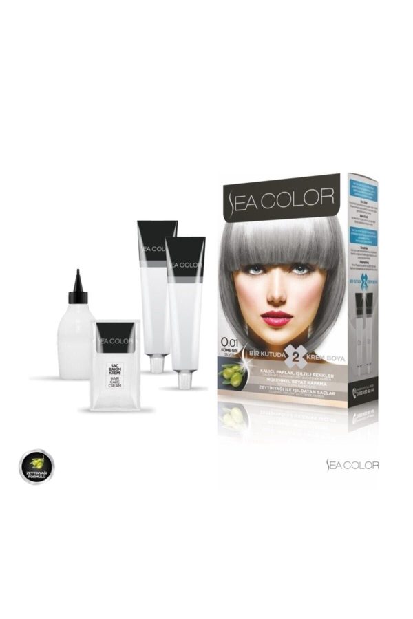 رنگ مو اورجینال برند Sea color مدل Füme Gri Set کد 32236105 - Image 2