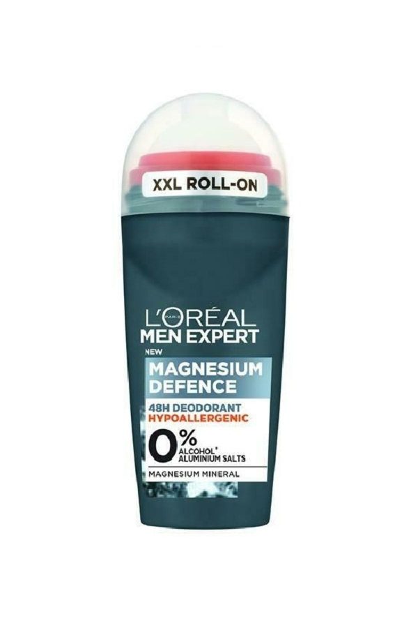 دئودورانت اورجینال برند L oreal paris men expert مدل Magnesium Defense Hipoalerjenik Roll On کد 344634242 - Image 2