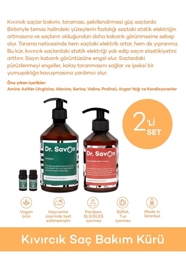 ست مراقبت از مو اورجینال برند Dr savon مدل Hair Care Cure 2-Piece Set کد 114454882 - Image 2