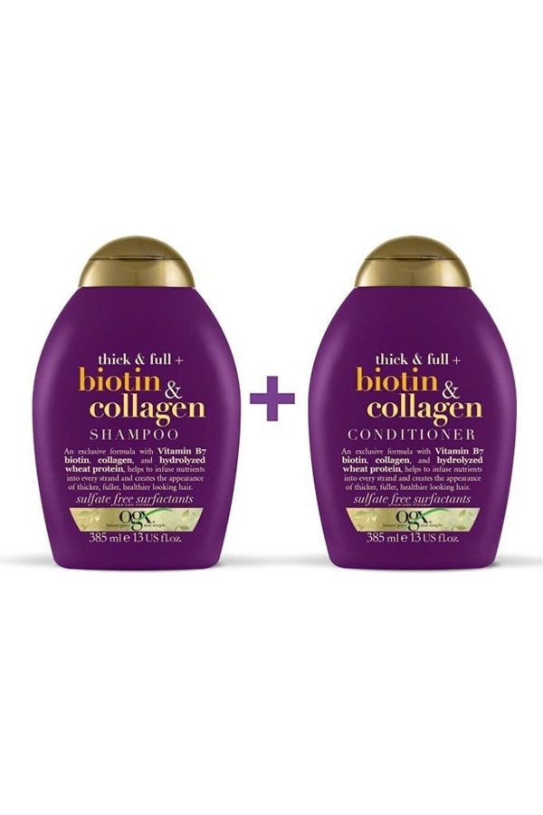 شامپو اورجینال برند Ogx مدل Biotin-collagen Shampoo and Conditioner Set کد 746749049 - Image 2