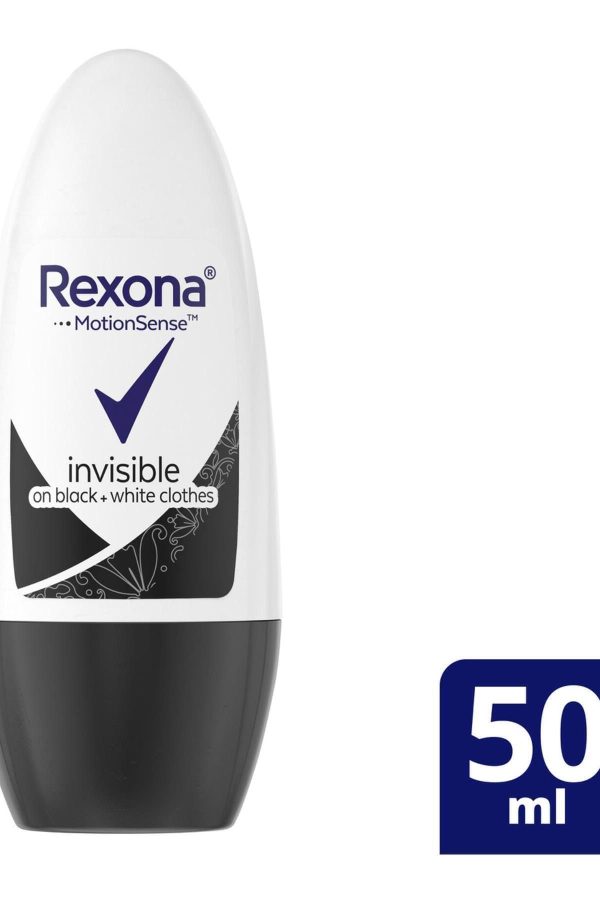 دئودورانت اورجینال برند Rexona مدل Invisible Black White Roll On کد 41638720 - Image 3