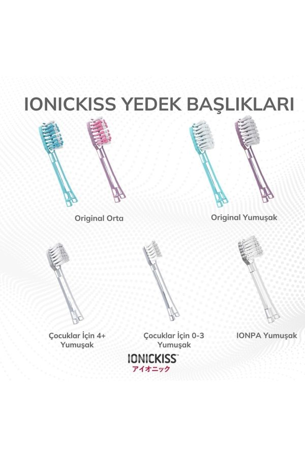 سری یدک مسواک برقی اورجینال برند Ionickiss مدل Original Değiştirilebilir Yedek Başlık Yumuşak کد 664231271 - Image 4
