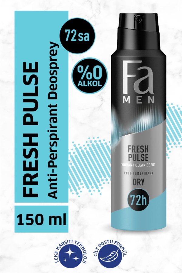 دئودورانت اورجینال برند Fa مدل Fresh Pulse Deosprey 150 ml کد 1283172