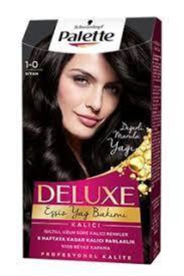 رنگ مو اورجینال برند Palette مدل Deluxe Saç Boyası 1-0 کد 231068607