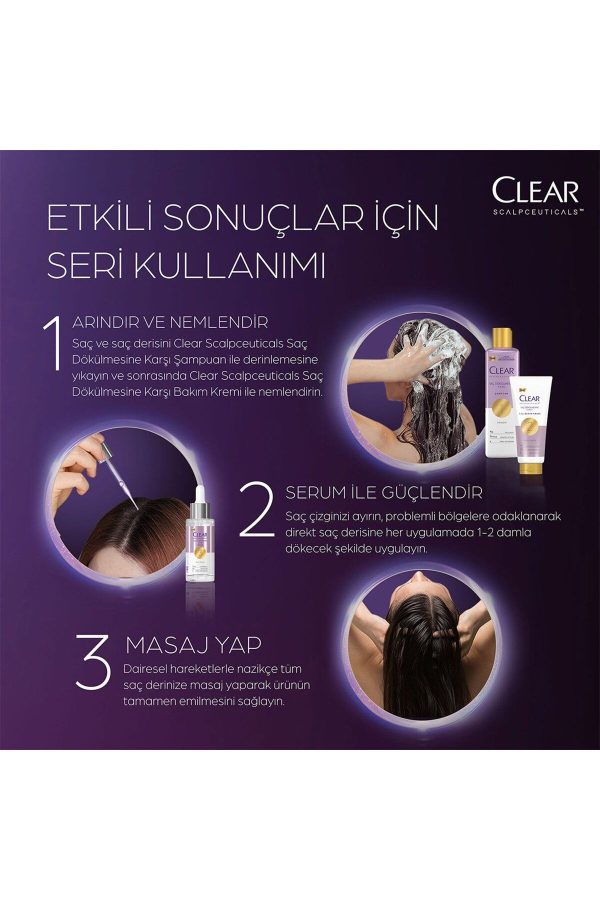 روغن و سرم مو اورجینال برند Clear کد 748447123 - Image 4
