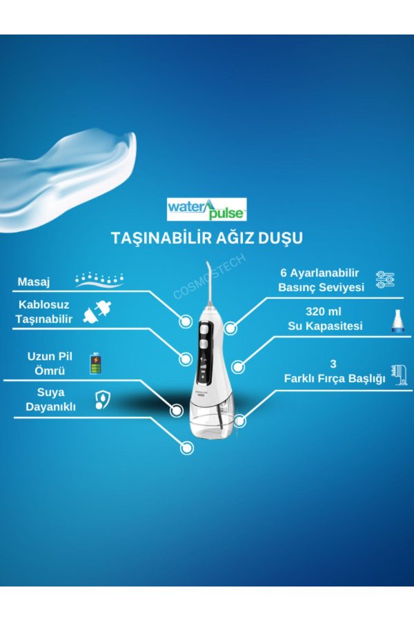 مسواک برقی اورجینال برند Waterpulse مدل Kablosuz Pro V580 کد 382798653 - Image 2