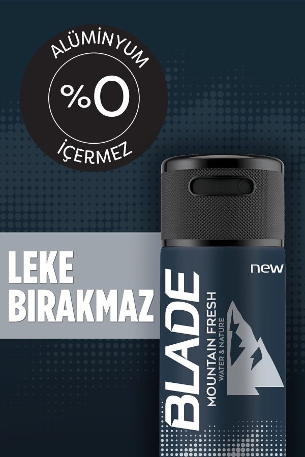 دئودورانت اورجینال برند Blade مدل Blade Mountain Fresh Deodorant 6x150ml کد 274347776 - Image 2