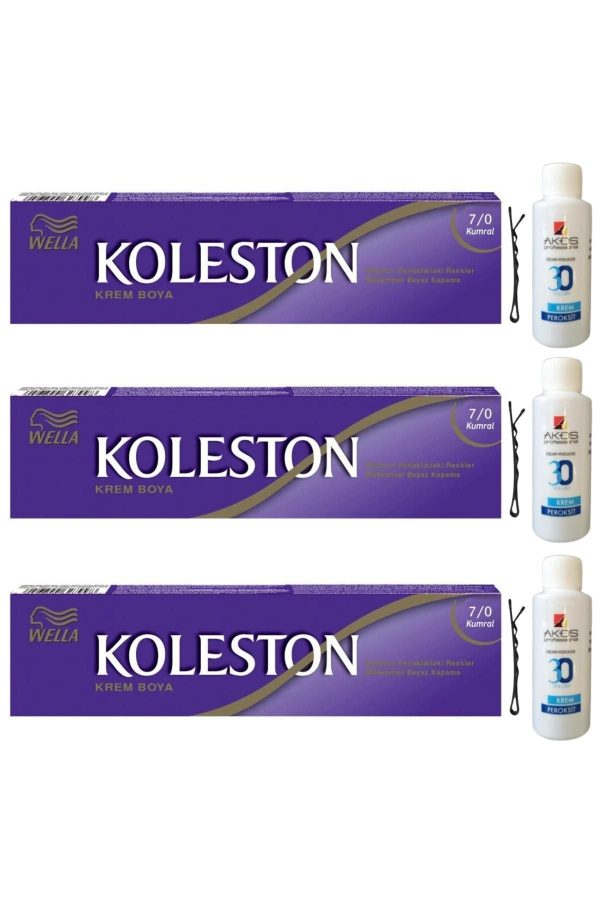 رنگ مو اورجینال برند Wella مدل 7/0 + 30 Volume Developer کد 82217542