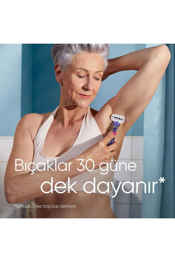 ژیلت و ریش تراش اورجینال برند Gillette venus مدل Extra Smooth Swirl کد 328958 - Image 5