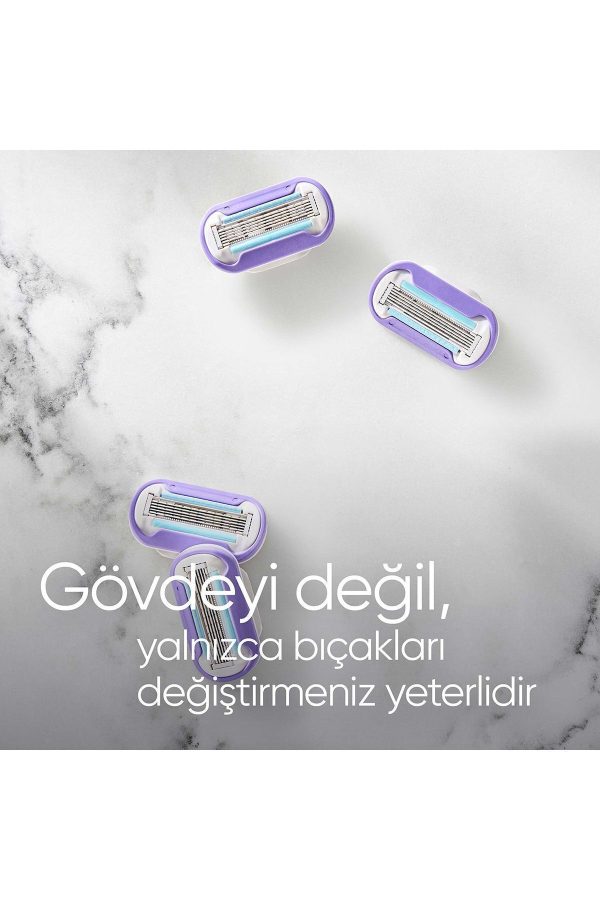 ژیلت و ریش تراش اورجینال برند Gillette venus مدل Extra Smooth Swirl کد 328958 - Image 6