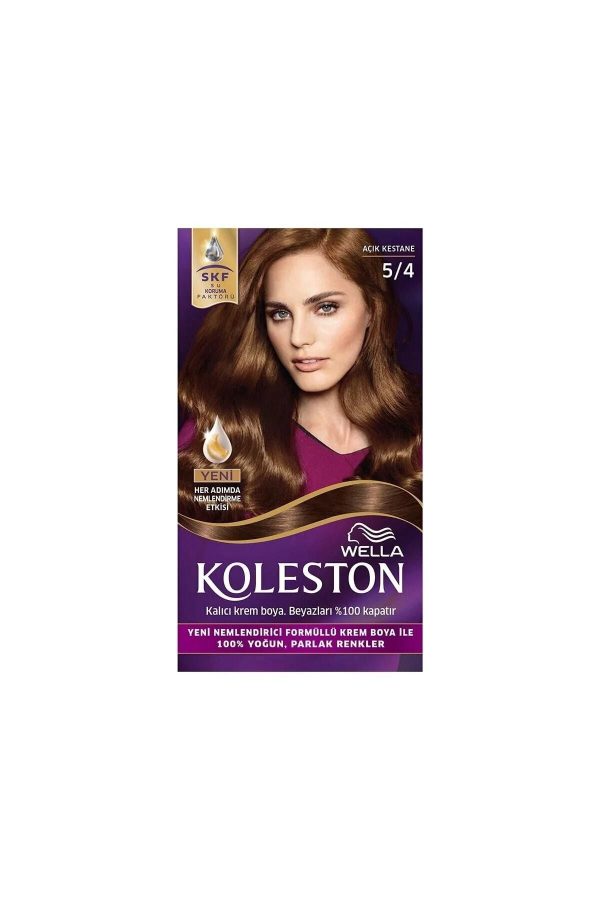 رنگ مو اورجینال برند Wella مدل 5/4 Açık Kestane کد 40226165