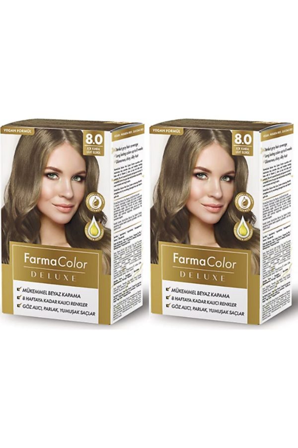 رنگ مو اورجینال برند Farmasi مدل Deluxe Saç Boyası 2'Lİ کد 829563671