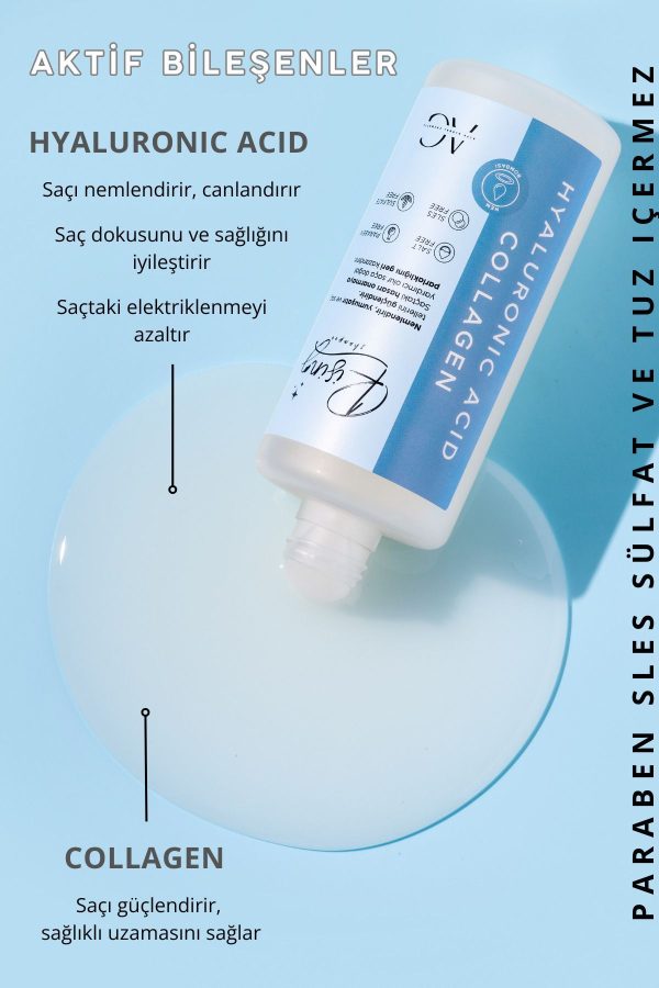 شامپو اورجینال برند Rising shampoo مدل Hyaluronic Acid & Collagen Shampoo کد 773143303 - Image 3
