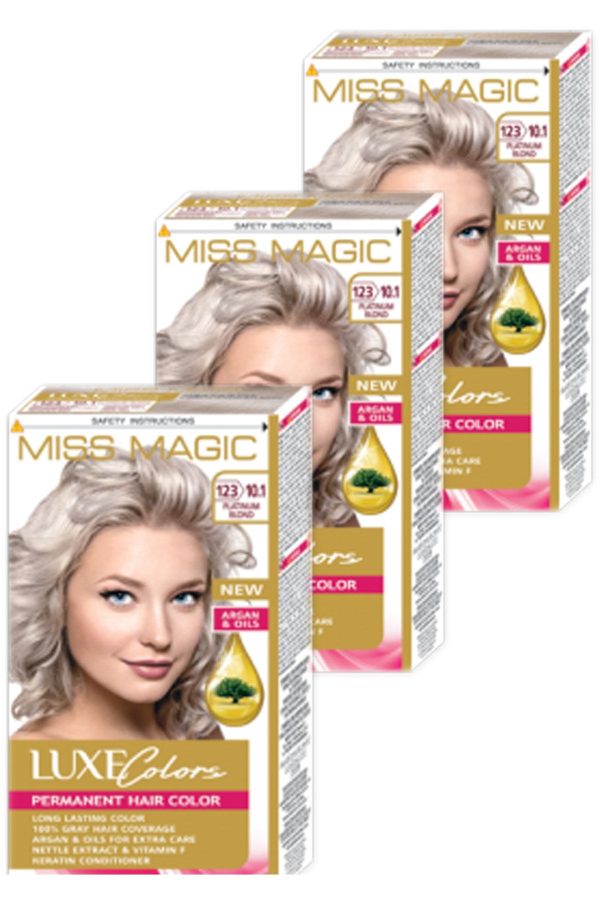 رنگ مو اورجینال برند Miss magic مدل 10,1 Set Boya 3'lü Set کد 337470204