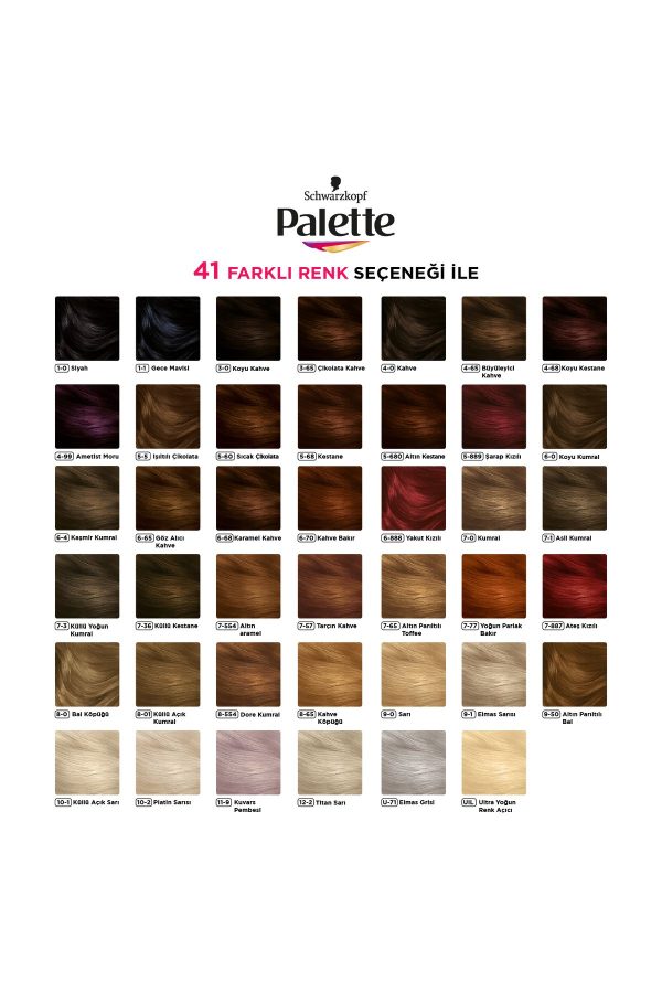 رنگ مو اورجینال برند Palette مدل Deluxe 9-1 Küllü Sarı کد 1068491 - Image 3