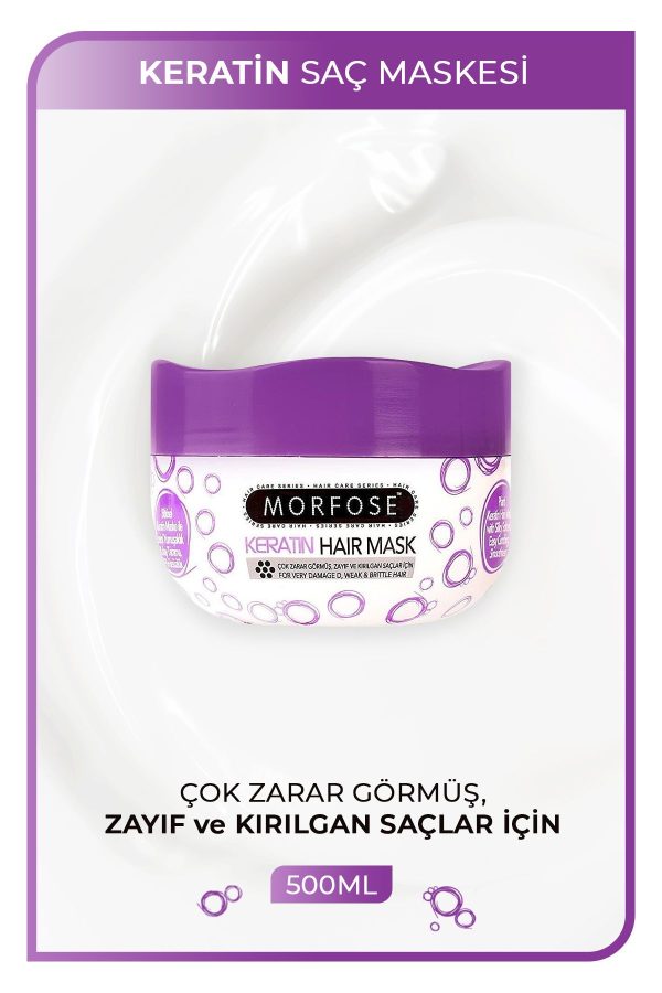 ماسک مو اورجینال برند Morfose مدل Keratinli Saç Maskesi 500 Ml کد 47456708