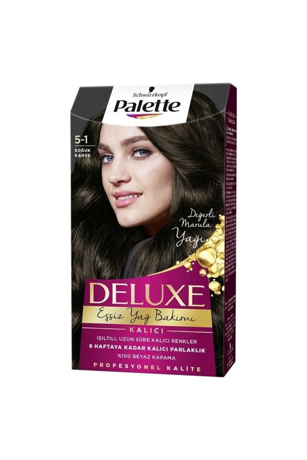 رنگ مو اورجینال برند Palette مدل Deluxe Saç Boyası 1-0 کد 659147657