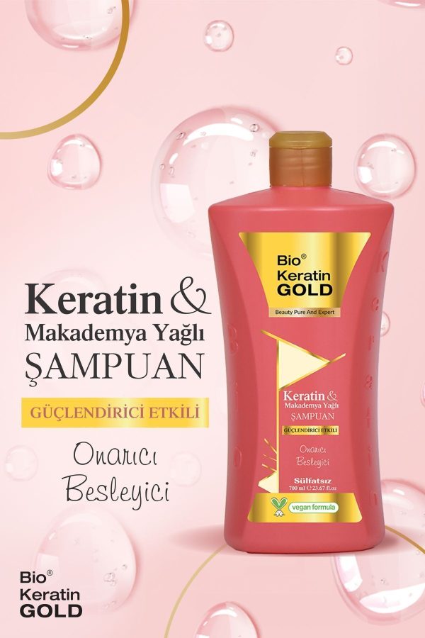 شامپو اورجینال برند Bio keratin gold کد 813016045