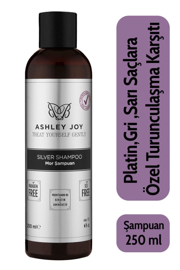 شامپو اورجینال برند Ashley joy مدل Silver Mor Shampoo 250ml کد 66331612