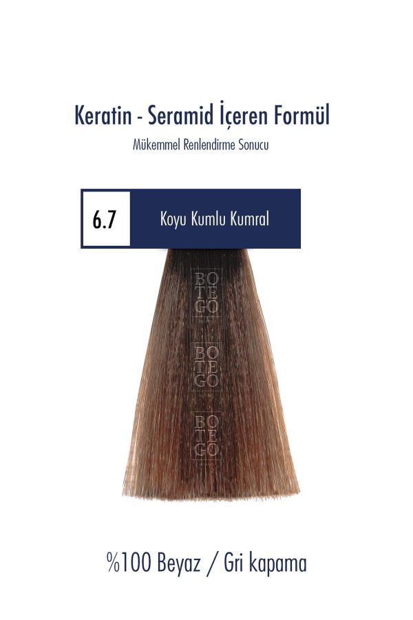 رنگ مو اورجینال برند Botegohair مدل Profesyonel Krem Boya کد 672504468 - Image 2