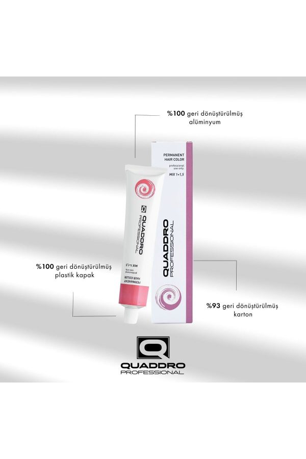 رنگ مو اورجینال برند Quaddro professional کد 828495610 - Image 2