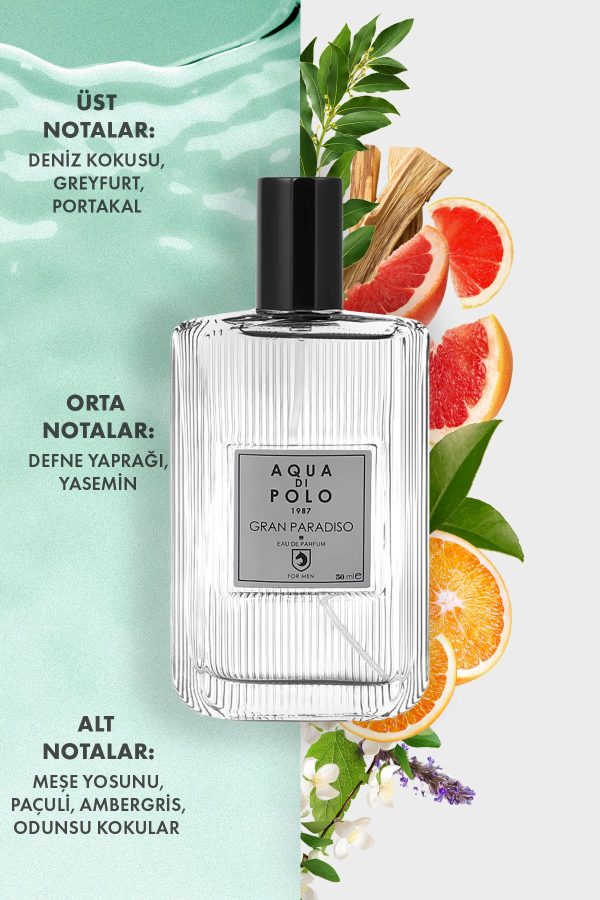ادکلن اورجینال برند Aqua di polo 1987 مدل Gran Paradiso 50ml Edp کد 2058203 - Image 6