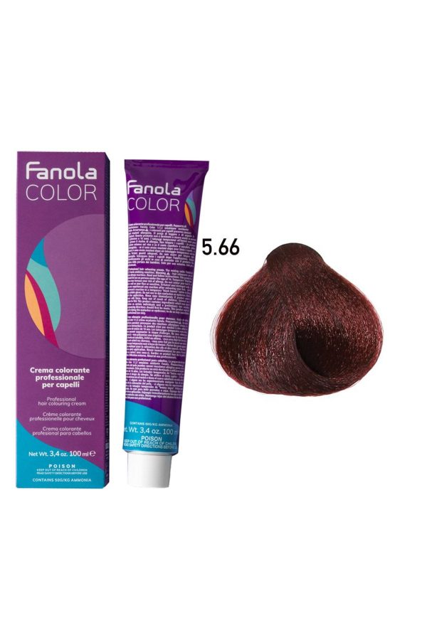 رنگ مو اورجینال برند Fanola مدل Light Chestnut Intense Red کد 353792879