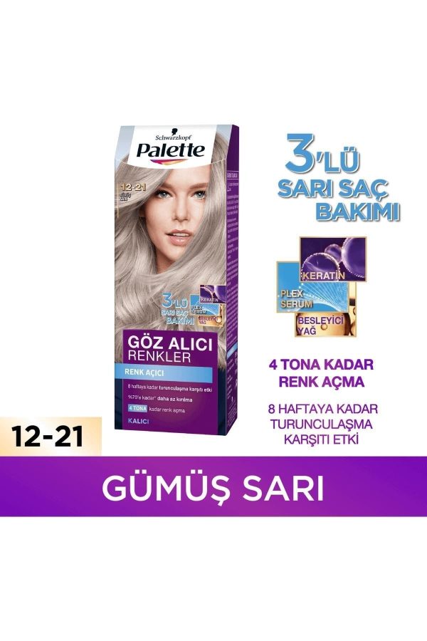 رنگ مو اورجینال برند Palette مدل Göz Alıcı Renkler Saç Boyası کد 302302204