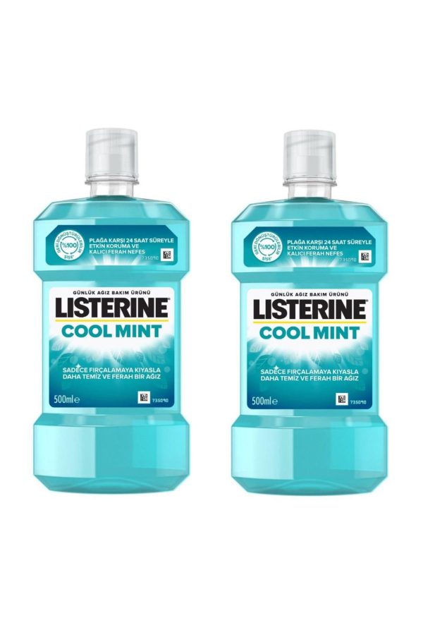 دهانشویه اورجینال برند Listerine مدل Cool Mint Gargara 500 ml کد 756857783