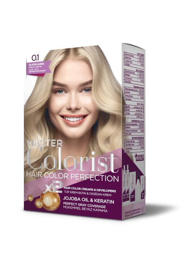 رنگ مو اورجینال برند Master colorist مدل Platin Sarısı Set کد 749175738