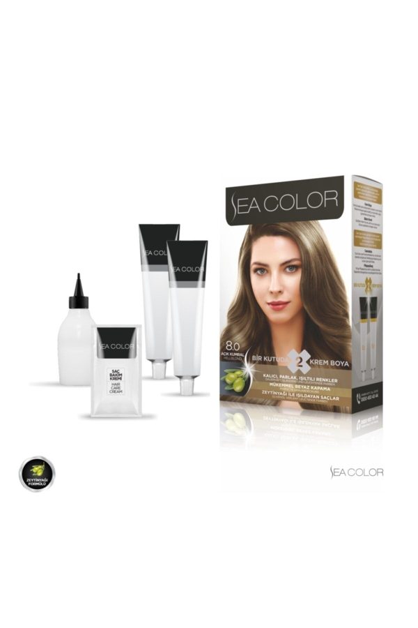 رنگ مو اورجینال برند Sea color مدل 80 Açık Kumral Set کد 32245575 - Image 2