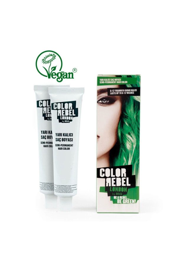 رنگ مو اورجینال برند Color rebel مدل Yeşil Saç Boyası 100 Ml کد 350122687 - Image 2