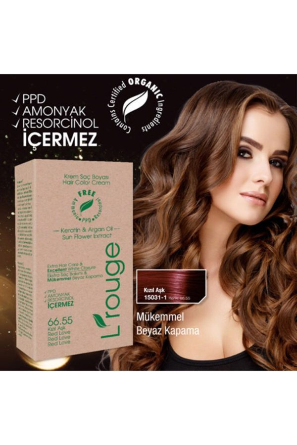رنگ مو اورجینال برند L rouge مدل Kızıl Aşk Krem Saç Boyası کد 42551948 - Image 2