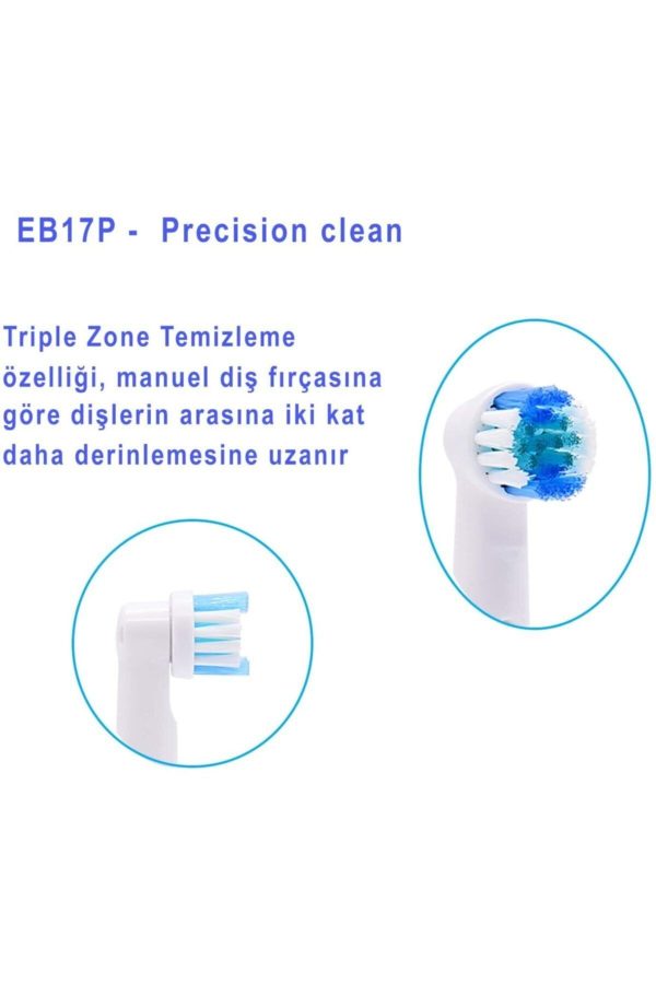 سری یدک مسواک برقی اورجینال برند Kavasoglu مدل Precision Clean 4'lü کد 155557024 - Image 3