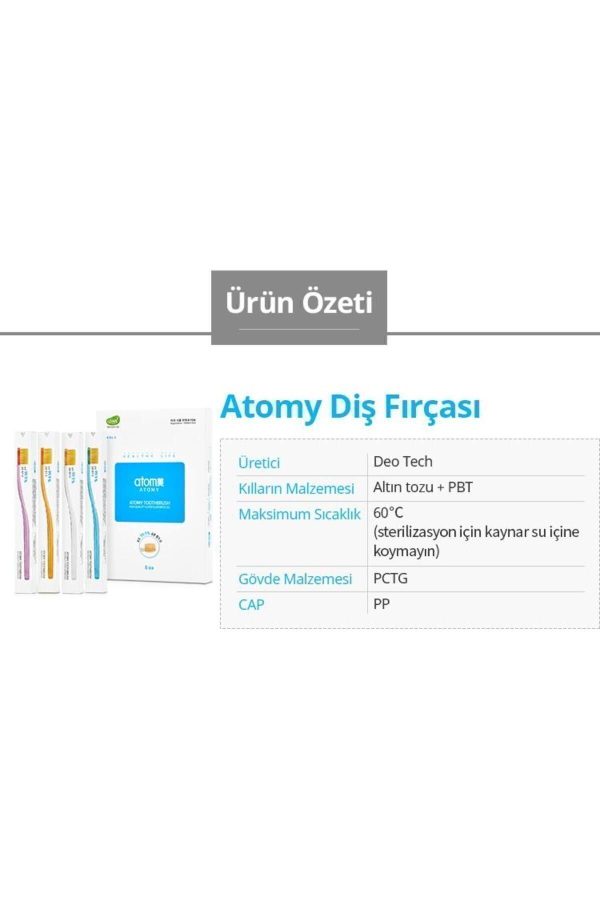 مسواک دستی اورجینال برند Atomy مدل 8 pack toothbrush کد 782548086