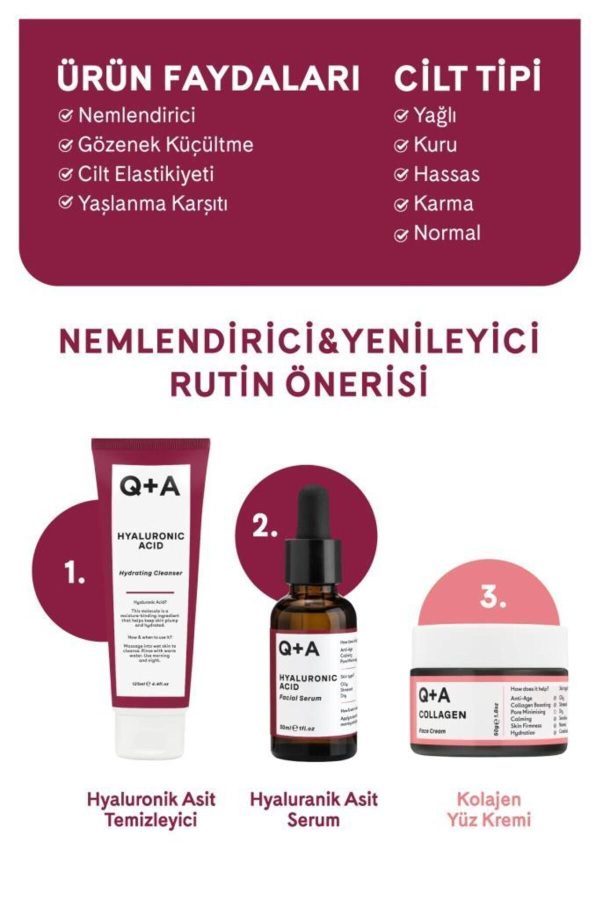 سرم پوست اورجینال برند Q a مدل Hyaluronic Acid Serum 30 ml کد 785802298 - Image 2